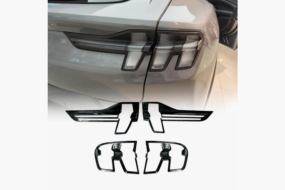 Ford Mustang E-mach 2020- гг. Накладки на Задние Фонари (Карбон) Image