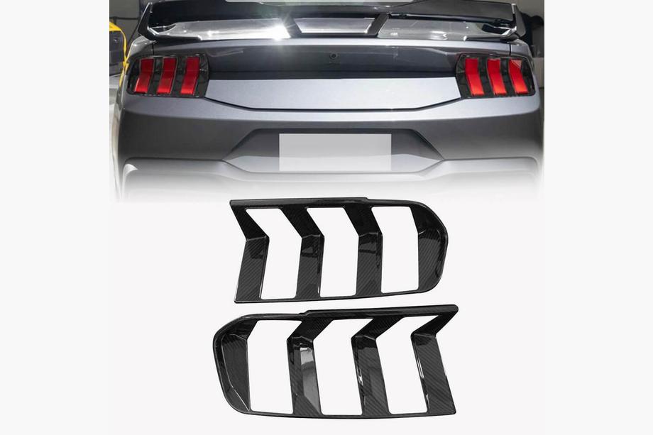 Ford Mustang 2024- гг. Накладки на Задние Фонари (Карбон) Image