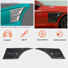Ford Mustang 2015-2023 гг. Накладки на передние крылья (Карбон) фото 2