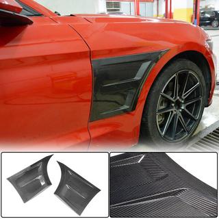 Накладки на передние крылья (Карбон) Ford Mustang 2015-2023 гг. фото 1