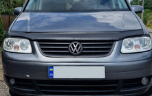 Volkswagen Caddy 2004-2010 гг. Реснички на фары (черные) фото 10