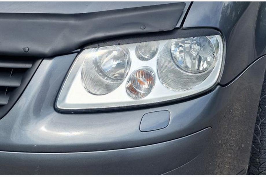 Volkswagen Caddy 2004-2010 гг. Реснички на фары (черные) Фото 13