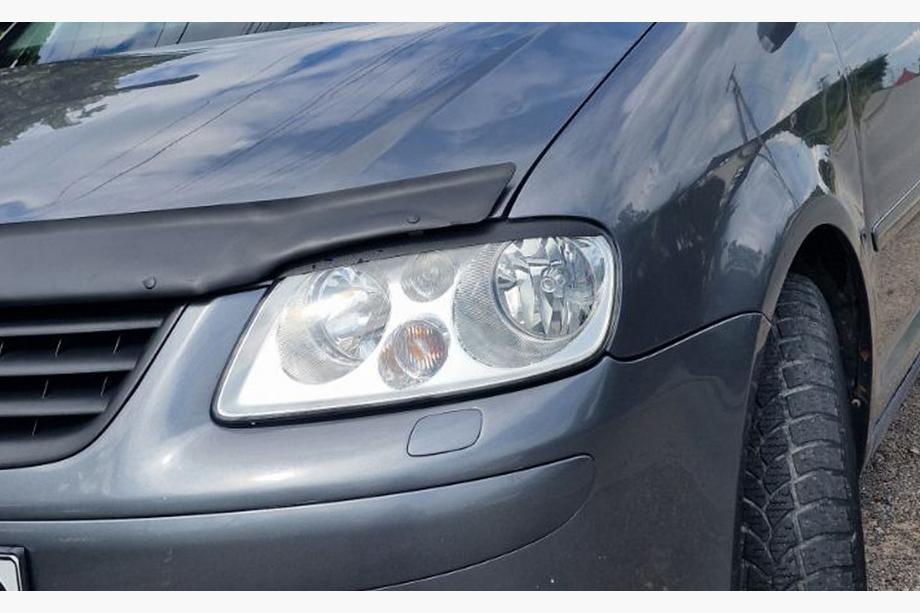 Volkswagen Caddy 2004-2010 гг. Реснички на фары (черные) Фото 12