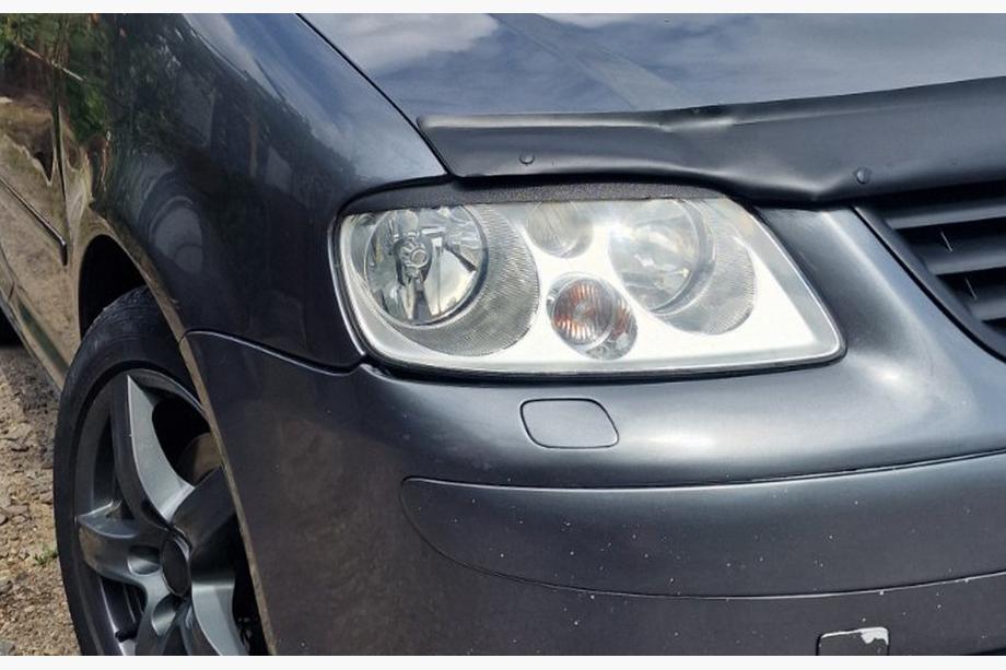 Volkswagen Caddy 2004-2010 гг. Реснички на фары (черные) Фото 11