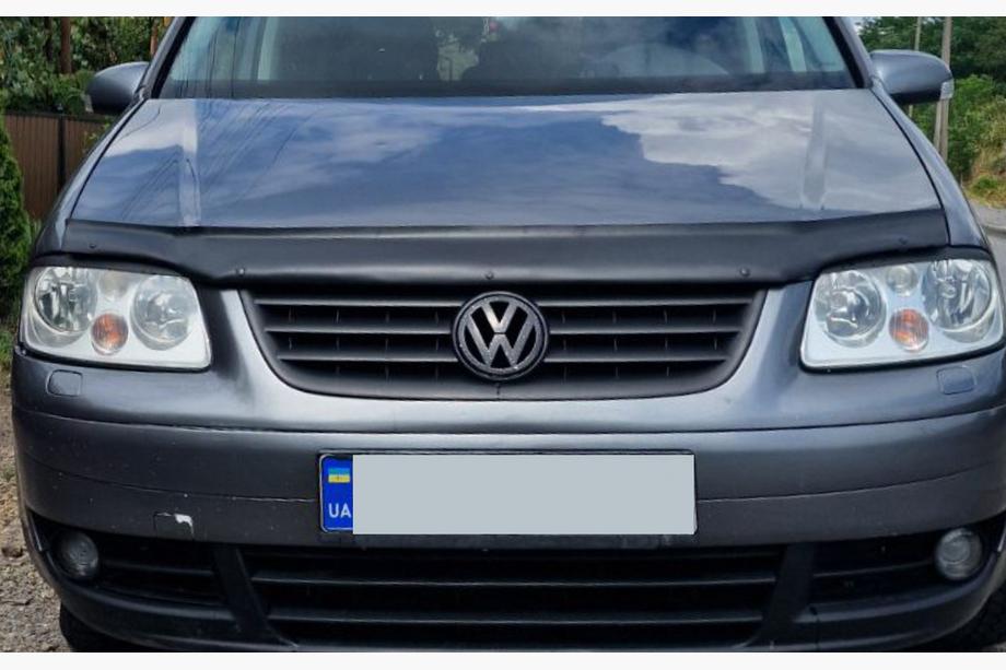 Volkswagen Caddy 2004-2010 гг. Реснички на фары (черные) Фото 10