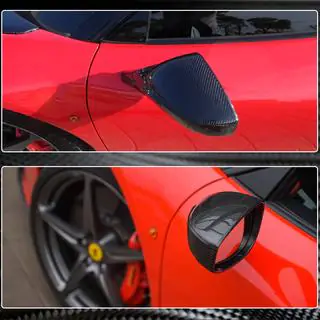 Накладки на Зеркала (Карбон) Ferrari 458 Italia 2009-2015 гг. фото 4