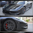 Ferrari 458 Italia 2009-2015 гг. Накладки на Передний Бампер V2 (2011-2013, Карбон) фото 4