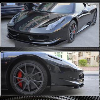 Накладки на Передний Бампер V2 (2011-2013, Карбон) Ferrari 458 Italia 2009-2015 гг. фото 4