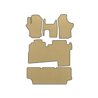 Коврики EVA (2004-2007, 3 ряда, 8-местный, Бежевые) Hyundai H200, H1, Starex 1998-2007 гг.