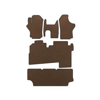 Коврики EVA (2004-2007, 3 ряда, 8-местный, Коричневый) Hyundai H200, H1, Starex 1998-2007 гг.