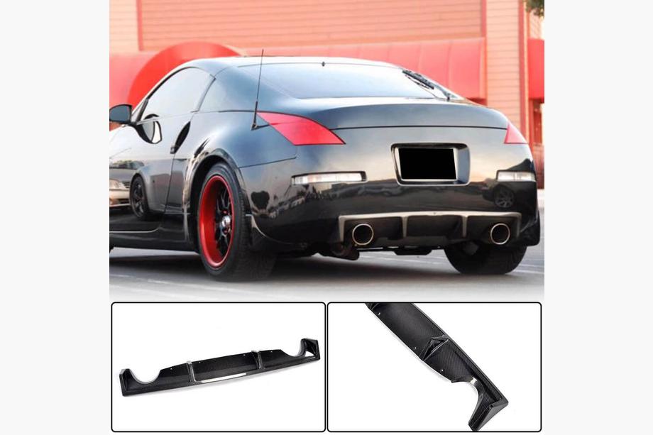 Nissan 350Z 2002-2009 гг. Диффузор заднего бампера (2003-2009, Карбон) Image