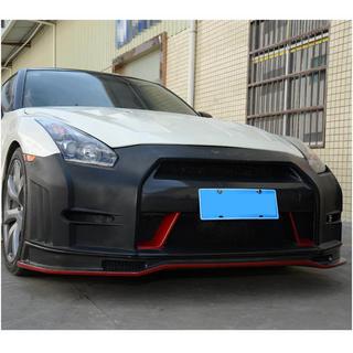 Накладка на Передний Бампер Lip (2009-2015, Карбон) Nissan GT-R 2008-2025 гг. фото 2