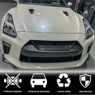 Накладка на решетку радиатора (2017-2019, Карбон) Nissan GT-R 2008-2025 гг. фото 2