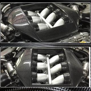 Крышка двигателя (2009-2015, Карбон) Nissan GT-R 2008-2025 гг. фото 4