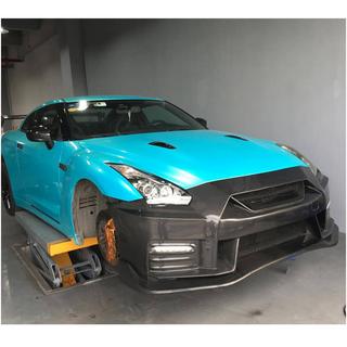 Передний бампер (2009-2015, Карбон) Nissan GT-R 2008-2025 гг. фото 2