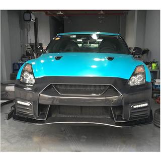 Передний бампер (2009-2015, Карбон) Nissan GT-R 2008-2025 гг. фото 3