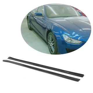 Боковые Пороги V1 (для Base/S/S Q4, Карбон) Maserati Ghibli 2013-2023 гг. фото 1