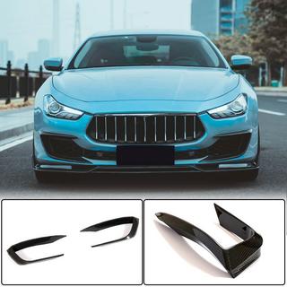 Карбоновые Накладки на Передний Бампер (для Base 2018-2020) Maserati Ghibli 2013-2023 гг. фото 1