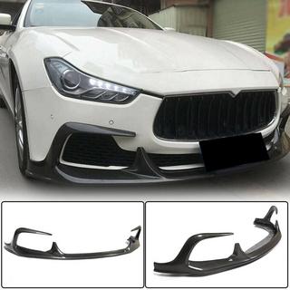 Передний бампер Лип V1 (для Base/S/S Q4 2013-2017, Карбон) Maserati Ghibli 2013-2023 гг. фото 1