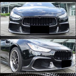 Передний бампер Лип V1 (для Base/S/S Q4 2013-2017, Карбон) Maserati Ghibli 2013-2023 гг. фото 3