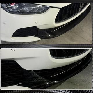 Передний лип-спойлер V2 для бампера Base/S/S Q4 2013-2017 Карбон Maserati Ghibli 2013-2023 гг. фото 4