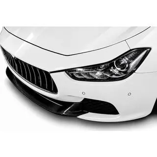 Передний лип-спойлер V2 для бампера Base/S/S Q4 2013-2017 Карбон Maserati Ghibli 2013-2023 гг. фото 1