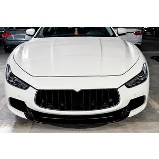 Передний лип-спойлер V2 для бампера Base/S/S Q4 2013-2017 Карбон Maserati Ghibli 2013-2023 гг. фото 2