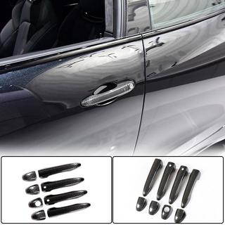 Накладки на дверные ручки Карбон Maserati Ghibli 2013-2023 гг. фото 1