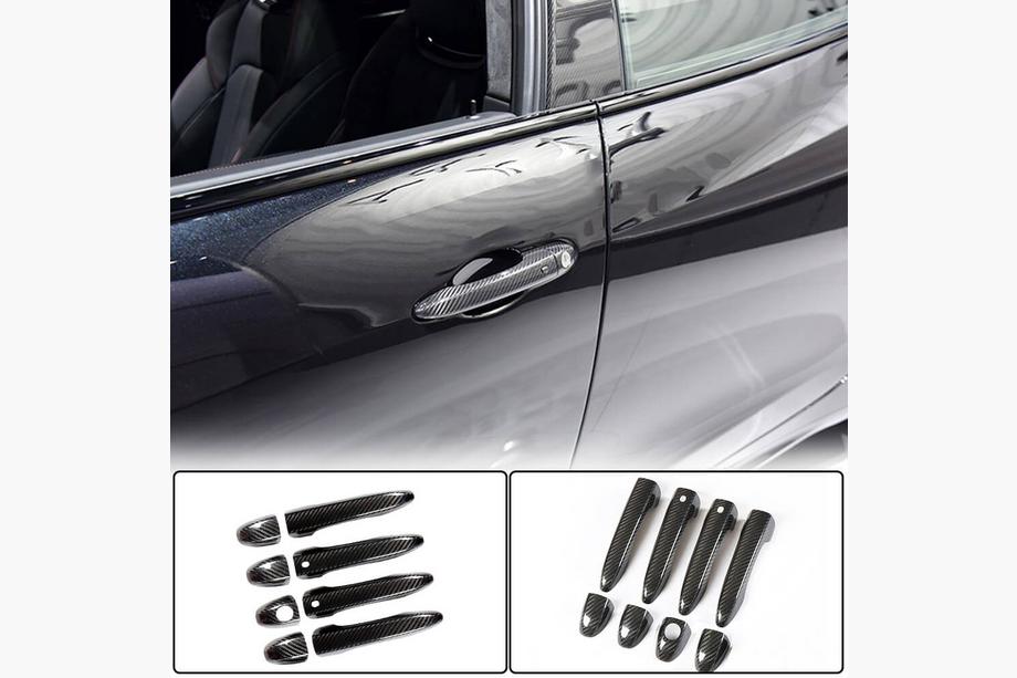 Maserati Ghibli 2013-2023 гг. Накладки на дверные ручки Карбон Image