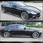 Maserati Ghibli 2013-2023 гг. Боковые Пороги V3 (для Base/S/S Q4/Diesel/250 Diesel, Карбон) фото 4