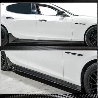 Боковые Пороги V3 (для Base/S/S Q4/Diesel/250 Diesel, Карбон) Maserati Ghibli 2013-2023 гг. фото 3