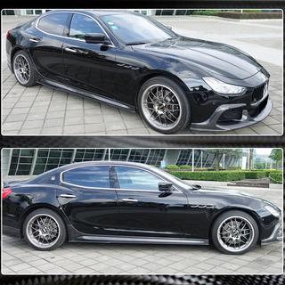 Боковые Пороги V3 (для Base/S/S Q4/Diesel/250 Diesel, Карбон) Maserati Ghibli 2013-2023 гг. фото 4