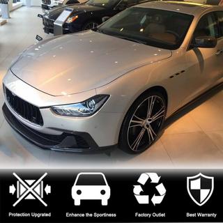 Передний лип-спойлер V3 для Base/S/S Q4 2013-2017, Карбон Maserati Ghibli 2013-2023 гг. фото 2
