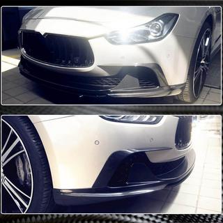 Передний лип-спойлер V3 для Base/S/S Q4 2013-2017, Карбон Maserati Ghibli 2013-2023 гг. фото 3