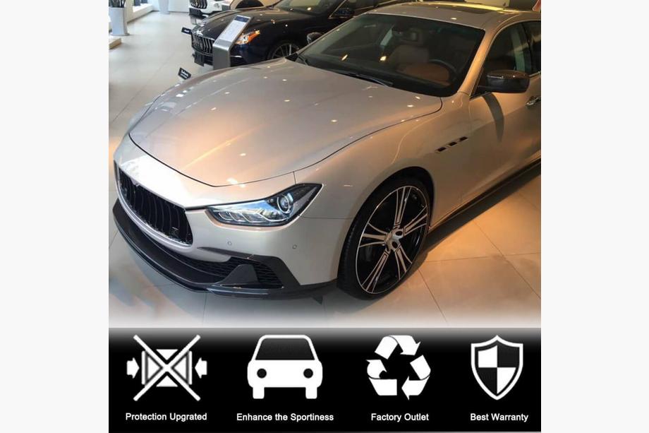 Maserati Ghibli 2013-2023 гг. Передний лип-спойлер V3 для Base/S/S Q4 2013-2017, Карбон Фото 2