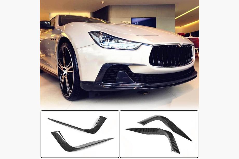 Maserati Ghibli 2013-2023 гг. Карбоновые Накладки на Передний Бампер (для Base/S/S Q4 2013-2017) Image