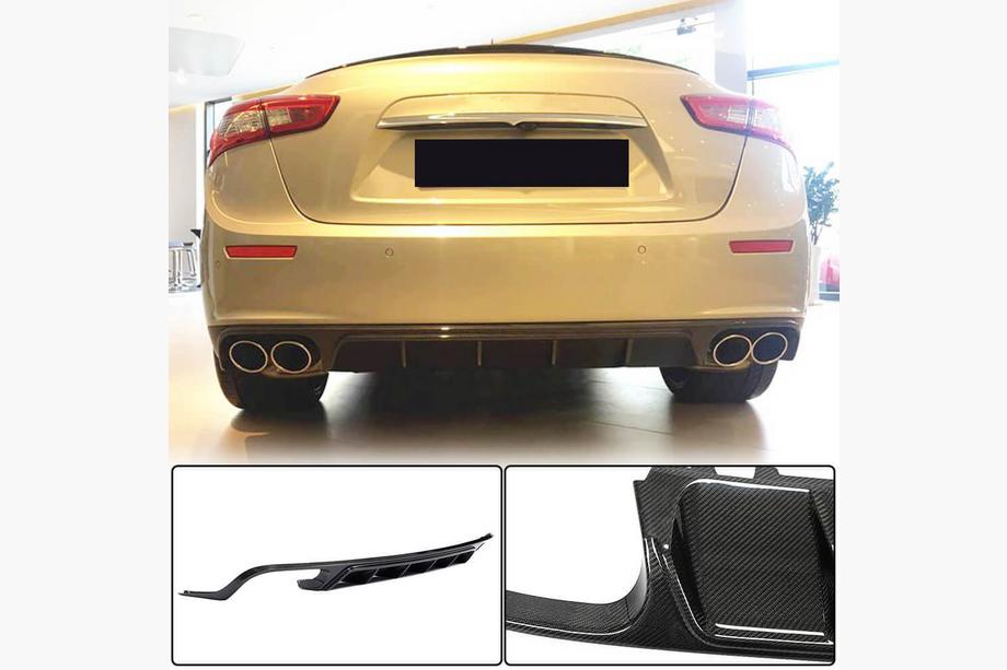Maserati Ghibli 2013-2023 гг. Диффузор заднего бампера (Base/S/S Q4 2013-2017, Карбон) Image