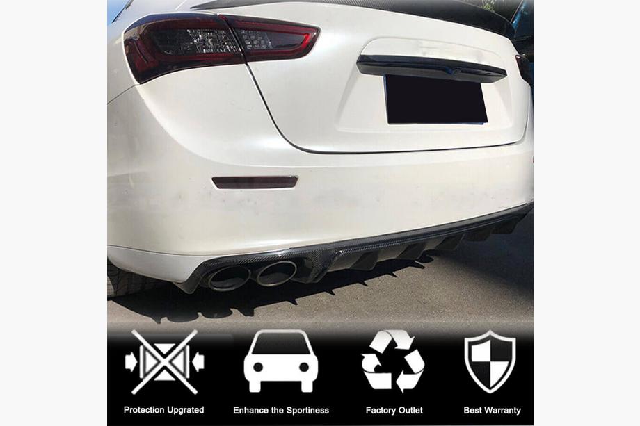 Maserati Ghibli 2013-2023 гг. Диффузор заднего бампера (Base/S/S Q4 2013-2017, Карбон) Фото 2
