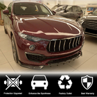 Maserati Levante 2016- гг. Накладка на передний бампер Lip V1 (для Base/S, карбон) фото 3