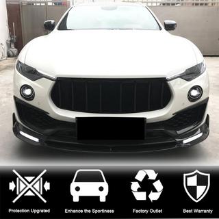 Накладка на передний бампер Lip V2 (для Base/S, Карбон) Maserati Levante 2016- гг. фото 2