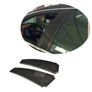 Накладки на дверные стойки Карбон (2013-2017) Maserati Quattroporte 2013-2023 гг. фото 3