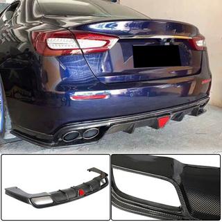 Диффузор заднего бампера V1 для S/S Q4 2017-2020 Карбон Maserati Quattroporte 2013-2023 гг. фото 1