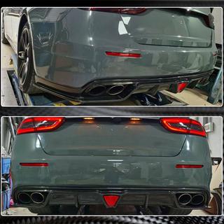 Диффузор заднего бампера V1 для S/S Q4 2017-2020 Карбон Maserati Quattroporte 2013-2023 гг. фото 4