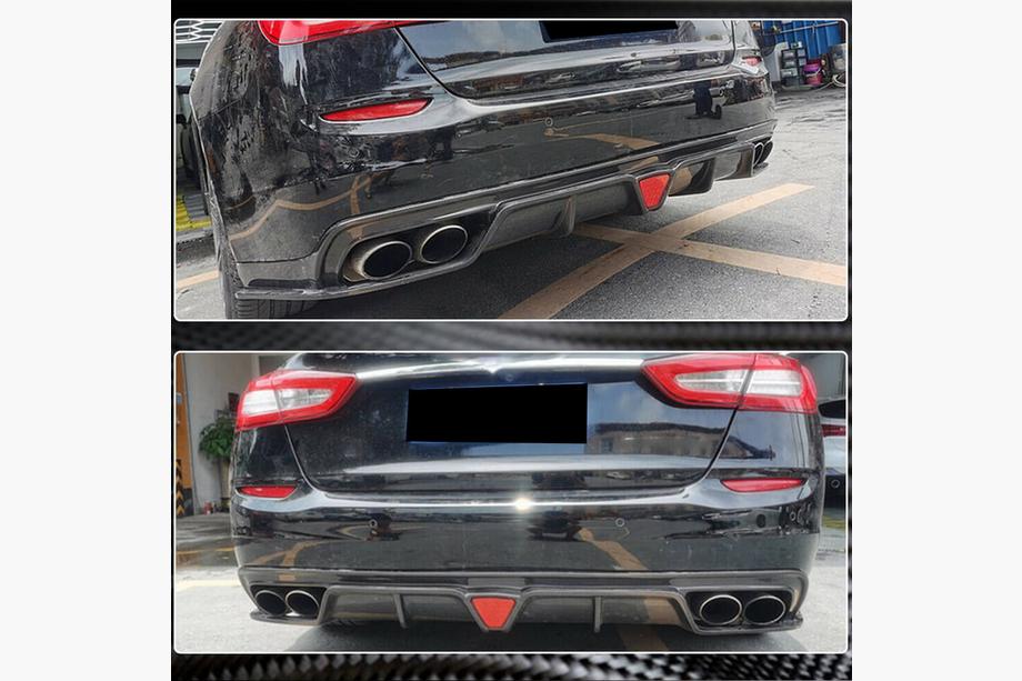 Maserati Quattroporte 2013-2023 гг. Диффузор заднего бампера V1 для S/S Q4 2017-2020 Карбон Фото 3