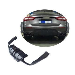 Диффузор заднего бампера V2 (для S/S Q4 2017-2020, Карбон) Maserati Quattroporte 2013-2023 гг. фото 1