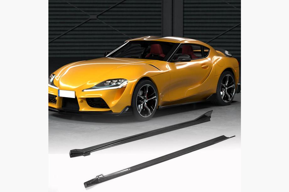 Toyota Supra 2019- гг. Боковые пороги (Карбон) Image