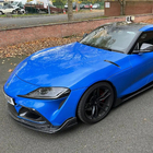Toyota Supra 2019- гг. Накладка на передний бампер Lip V2 (Карбон) фото 3