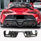 Toyota Supra 2019- гг. Диффузор заднего бампера V1 (Карбон) фото 2