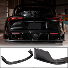 Toyota Supra 2019- гг. Диффузор заднего бампера V2 (Карбон) фото 1