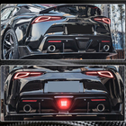 Toyota Supra 2019- гг. Диффузор заднего бампера V2 (Карбон) фото 5